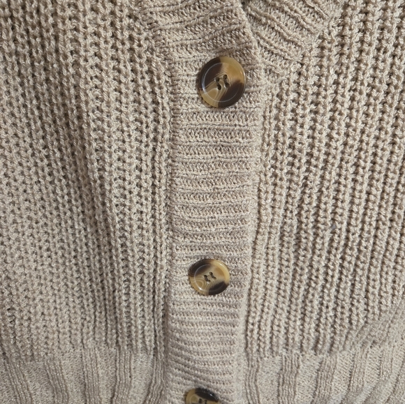 Becool Tan Knit Sweater Vest Size Medium/Large - Picture 5 of 15